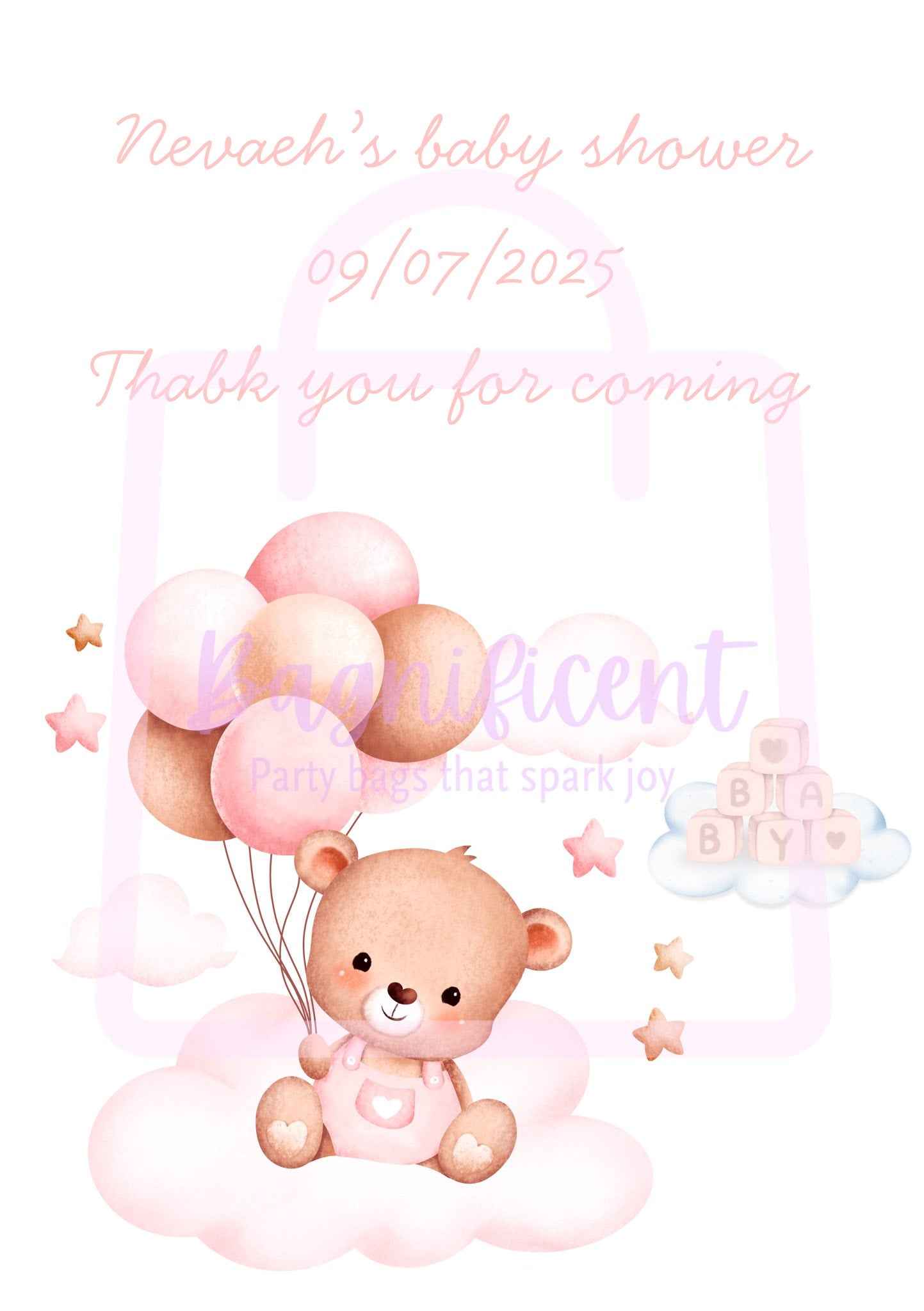Baby shower bags