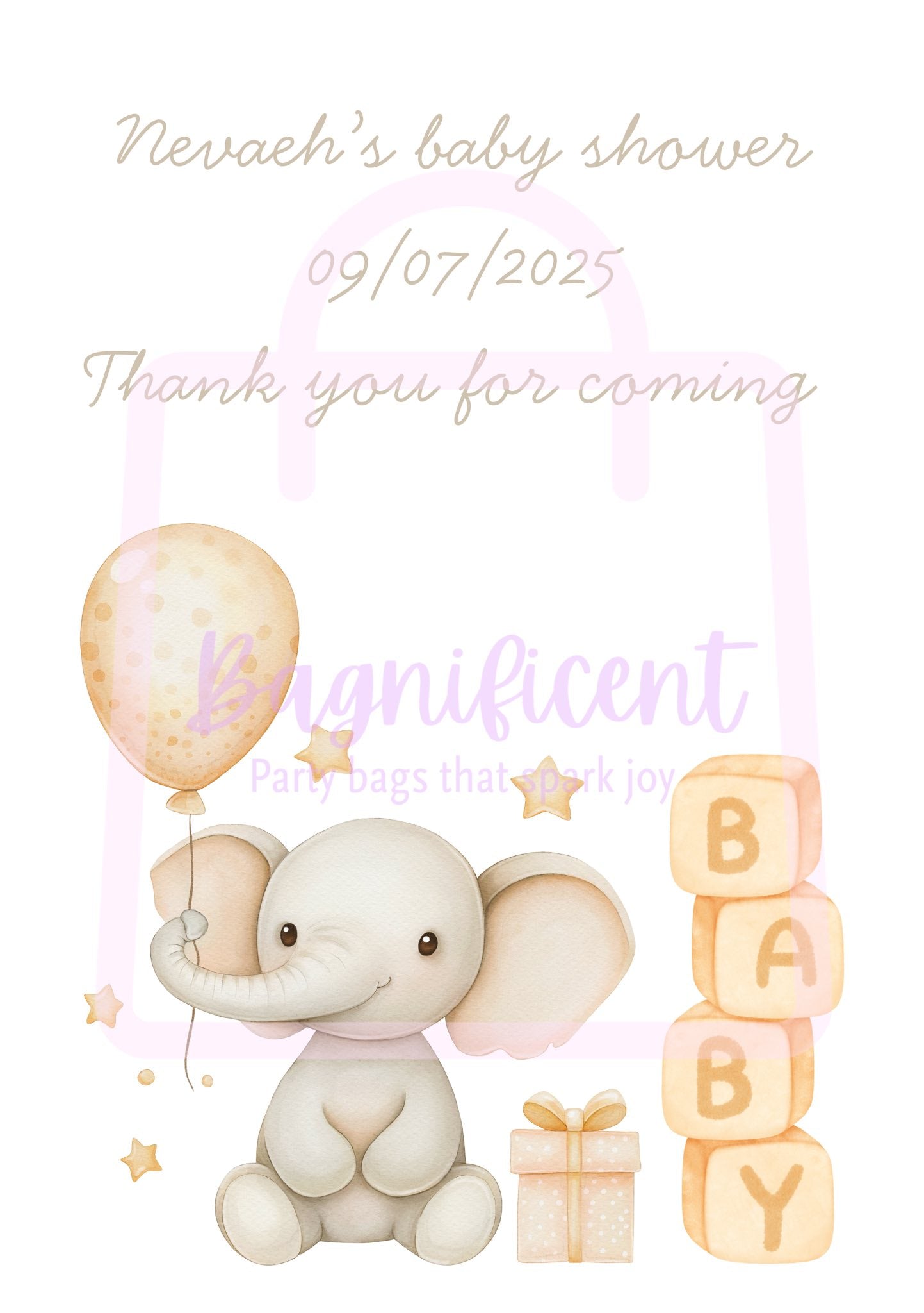 Baby shower bags